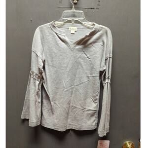 Baea XS Thermal Blouse waffle knit  grey NEW